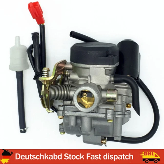 18mm Carburetor With E-Choke + Suction Rex Rs 400/Rs 450/Rs 460/GY6 - Foto 9