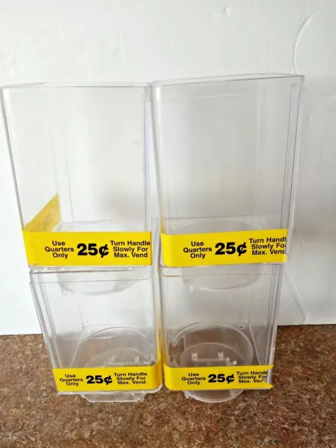 Lot Of 4 U-Turn UTurn Bulk Candy Vending Machine Parts Small Canisters Vend