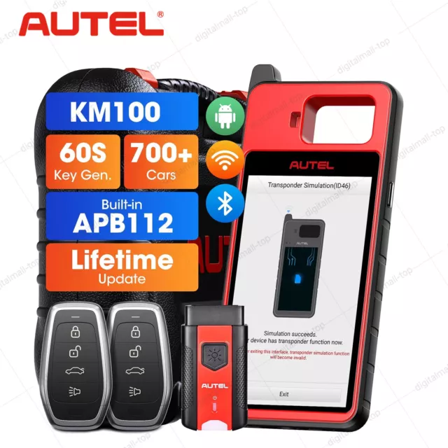 AUTEL MAXIIM KM100X KM100 Key Programmer 2024 Key Fob Programming Tool