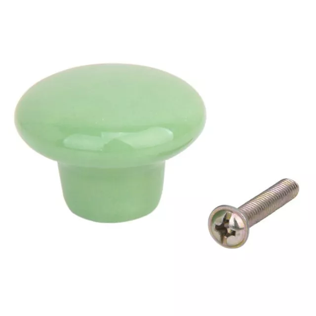 5 Pcs Ceramic cupboard knobs Ceramic Cabinet Round Handles - Size S (7 Colors)