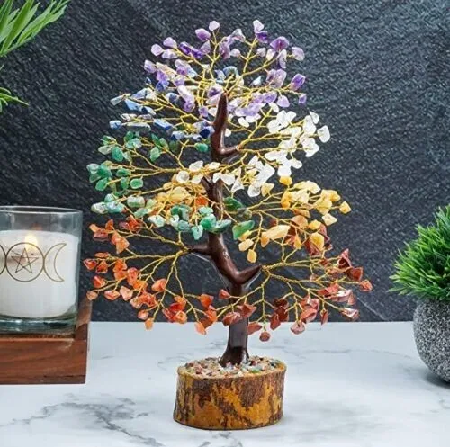 Árbol de cristal del árbol de la vida para energía positiva árbol artificial Feng Shui