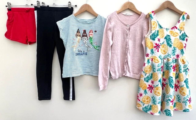 Pacchetto di vestiti per ragazze età 6-7 John Lewis H&M noce moscata