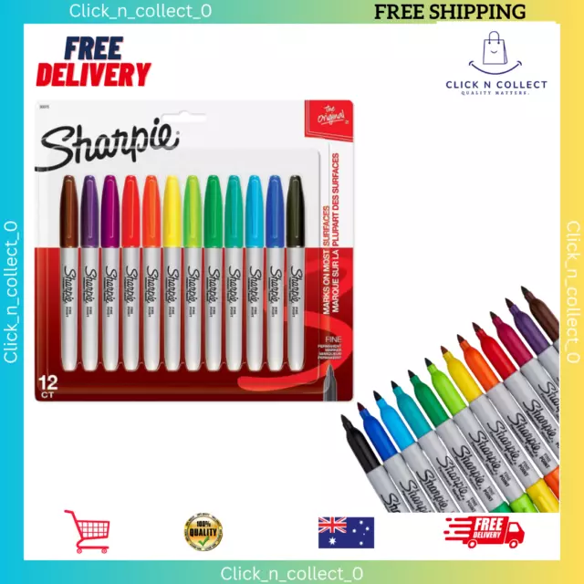 Sharpie Permanent Markers, Fine Point, Assorted Colors, 12 Pack: Perfect Markers