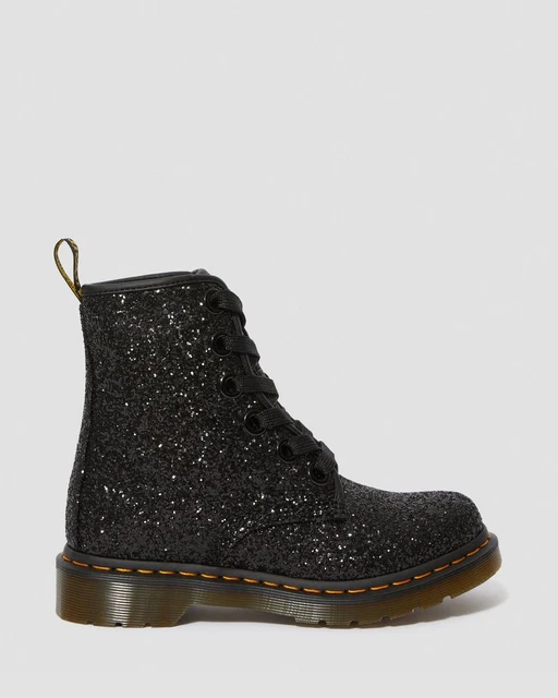 doc martens paillettes or