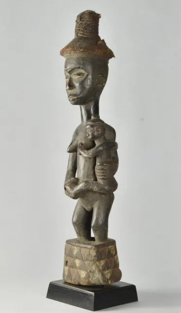 Beautiful PENDE maternity figure statue Congo DRC African Tribal Art 1496 3