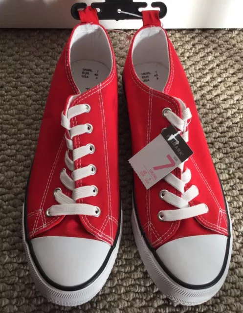 Red plimsolls best sale primark