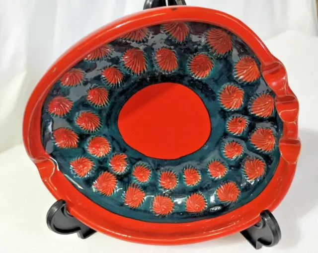 Stunning Vintage Bitossi or Fratelli Fanciullacci Large Ashtray - Scarce Colours