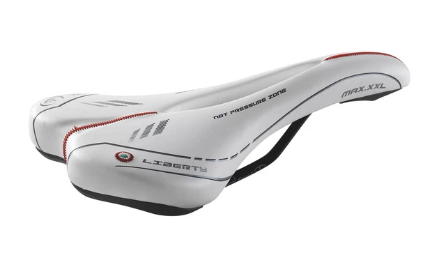 Selle de Vélo - Selle Montegrappa - Ok Go - Unisexe - Blanc/Rose - Cuir Synthétique