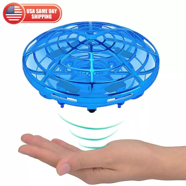 UFO Mini Drone Quad Induction Levitation Hand Operated Helicopter Toys Kid Gift