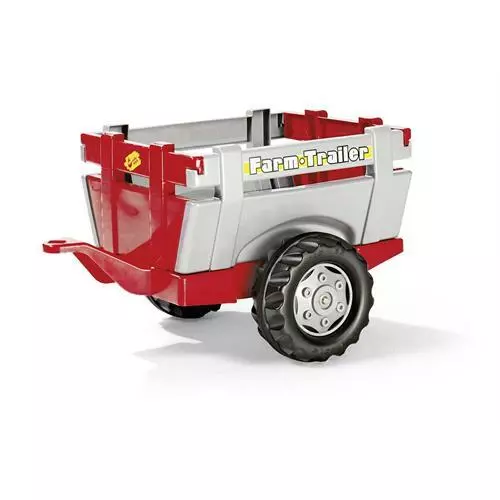 Rolly Toys 122097 Remorque Farm Trailer rouge et argent