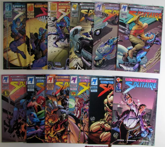 Solitaire Lot of 12 #1,2,3,4,5,6,7,8,9,10,11,12 Malibu (1993) 1st Print Comics
