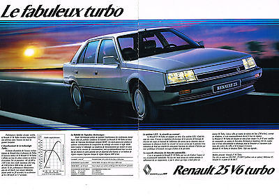 2 pages Publicité Advertising 088  1985   la renault  Alpine V6 turbo 
