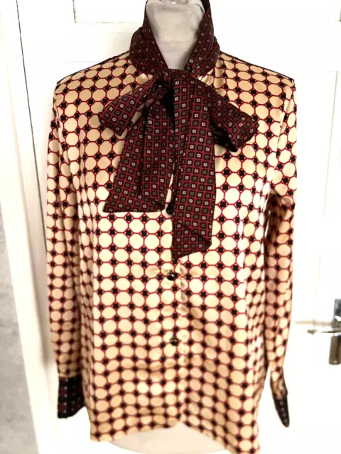 CHEMISE COL FOULARD A Nouer Zara Imprimee Taille S Fait 40 Neuve EUR 3 99 PicClick FR