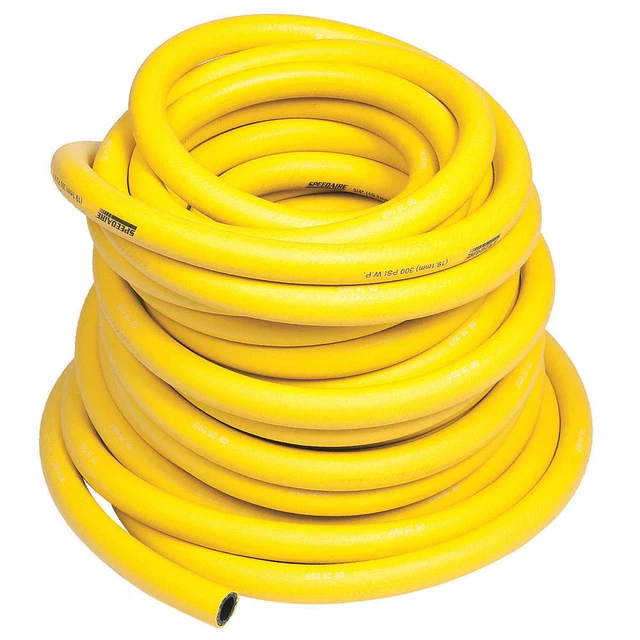 SPEEDAIRE 10A217 Air Hose,1/4" ID x 500 ft. L,Yellow