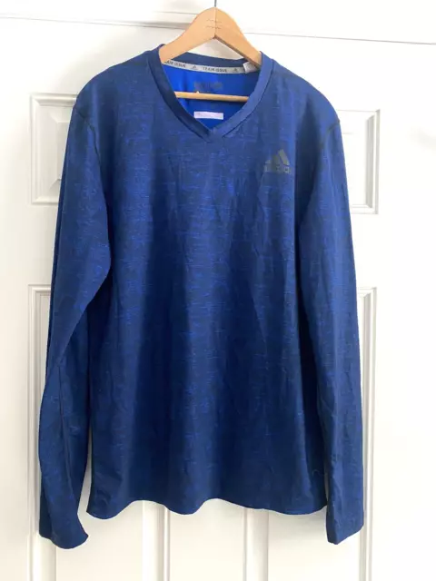 Adidas Mens Athletic Team Issue Tech Fit Fitted Long Sleeve Shirt Medium S-8