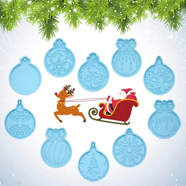 Moule à chaîne de clés Outil de bijouterie Moule de Noël Moule en silicone