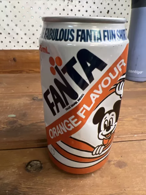 VINTAGE FANTA 375ML Can disney mickey mouse can free tee shirt offer ...