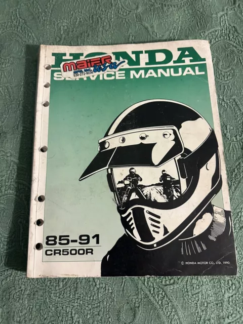 1985-91 Hona Cr500 Oem Service Manual