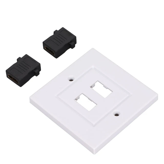 2 Port HD Multimedia Interface Wall Panel HD Multimedia Interface Socket Pan GDS