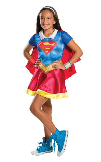 Costume costume supergirl DC supereroe bambini età 3 - 10 anni