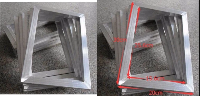 Silk Screen Printing Aluminum frame*1PC outside size 20x30cm