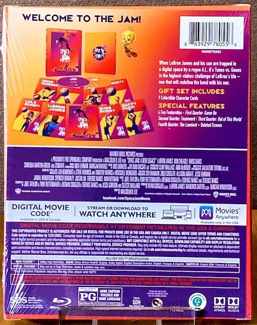 SPACE JAM A New Legacy Target Exclusive Blu Ray Set Region Free