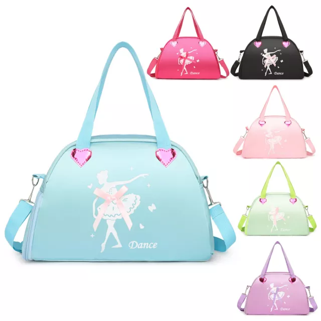 Kids Girls Ballet Dance Bag Gymnastics Single-Shoulder Bag Lovely Handbag Cute 3