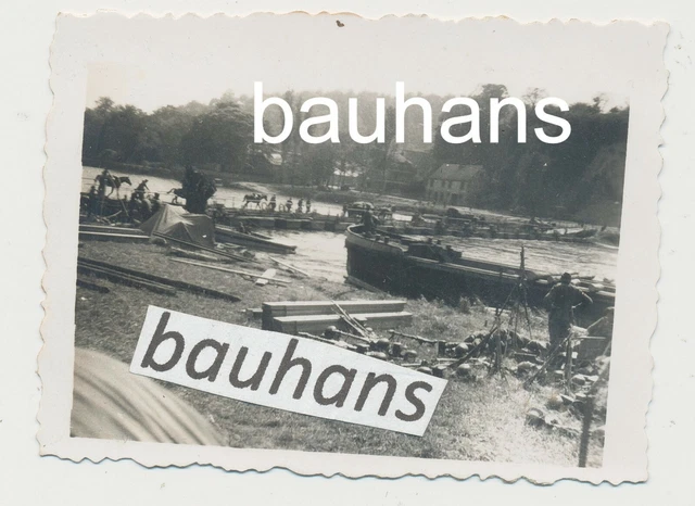 FRANKREICH LOIRE BEI Orléans Schiff Ausrüstung Brücke 1940 (5146x) EUR