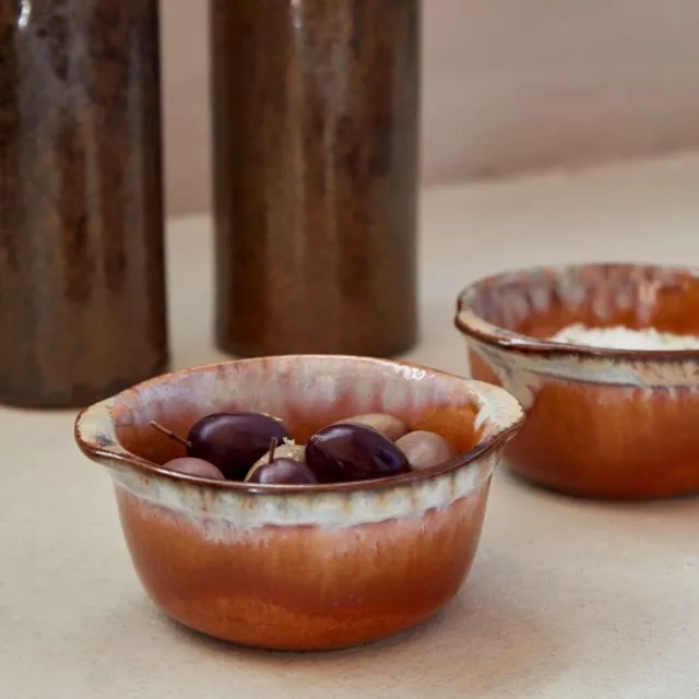 Casafina Poterie Set Of 6 Round Ramekins, D9cm, Caramel Latte