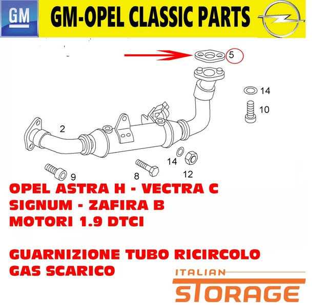 Vanne EGR Pour Opel Astra, Corsa, Meriva, Zafira 1.7 CDTi QUALITE ORIGINE GARANTIE OEO97376663