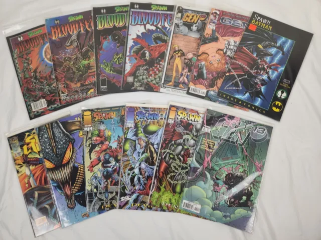Image Comics Lot of 13 Spawn, Gen13, Maxx, Wildcats, Badrock, Batman