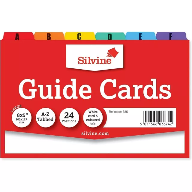 Silvine Letters Guide Cards SG23889