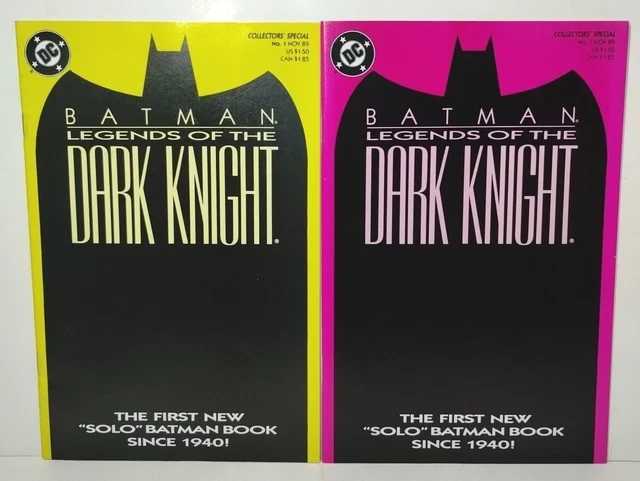 Batman Legends of the Dark Knight 1 DC comic book Lot Cover Variant red yellow