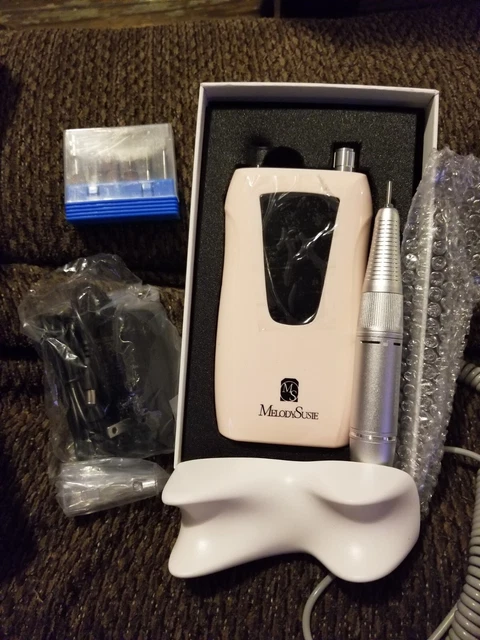 Taladro de uñas portátil recargable Melodysusie DR-2049 /30000 RPM nuevo caja abierta