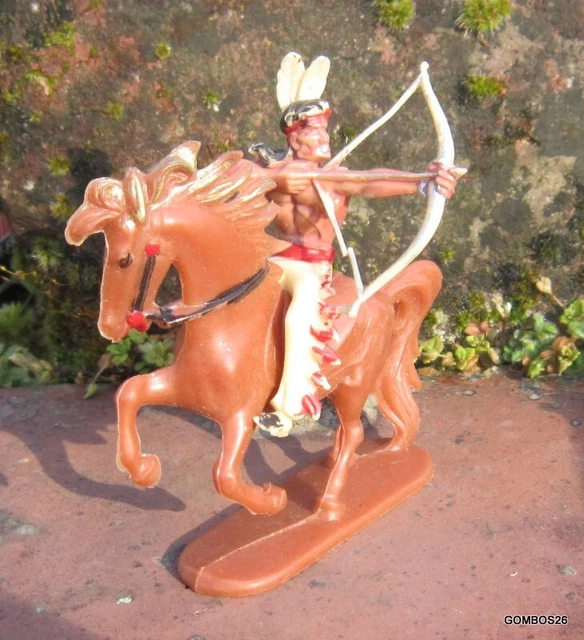 Figurine Soldat Far West Indien Blessé - Jean West Germany 1/32 - Collection