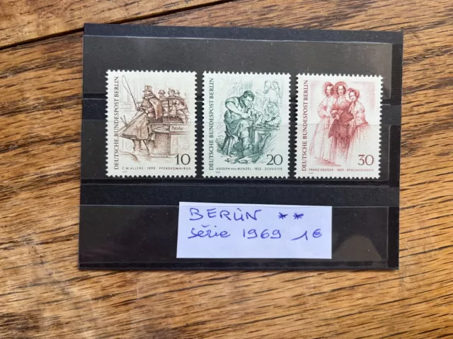 Timbres Allemagne Berlin Serie 1969 Neufs ** Mnh