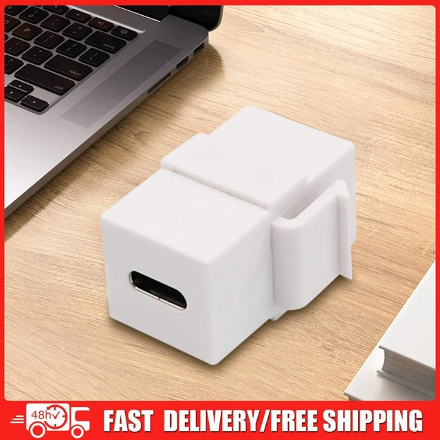 USB 3.1 TYPE C Keystone Female to Female Jack Coupler Inserts Socket ...