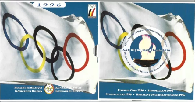 Royaume De Belgique . Serie Fdc 1996 . Centenaire Des Jeux Olympiques .