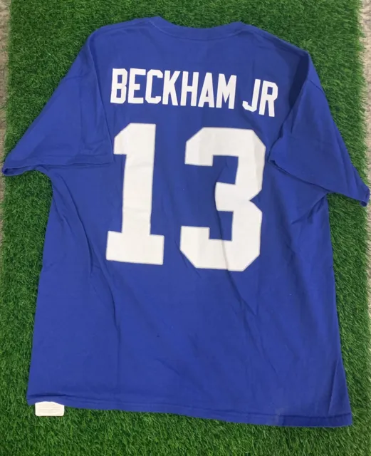 Odell Beckham New York Giants NFL Football Jersey T Shirt Size Large Majestic NY