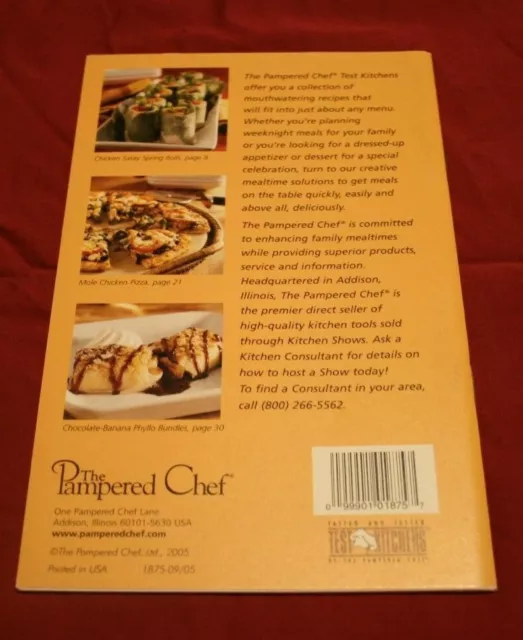PAMPERED CHEF SEASON'S Best Recipe Collection Cook Book Fall/Winter '05 ...