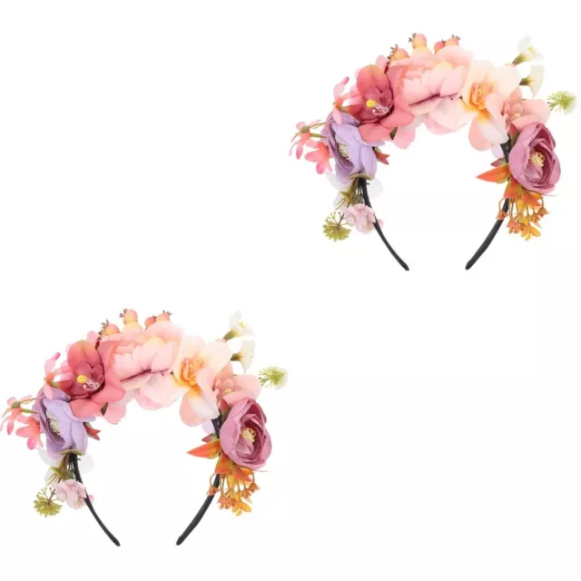Set of 2 Stirnband Haarband Für Besondere Anlässe Hairwrap Die Blumen