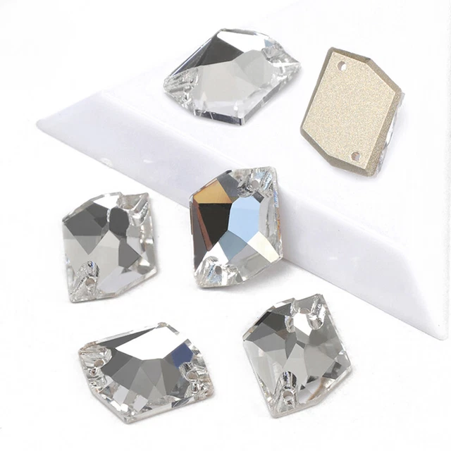 Crystal Clear Strass Cosmic Flat Back Rhinestone Sew On Glass Stones Sewing Bead