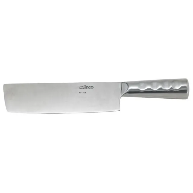 Winco KC-501, Chinese Cleaver with 8x2.25-Inch Blade and Stainless Steel Handle
