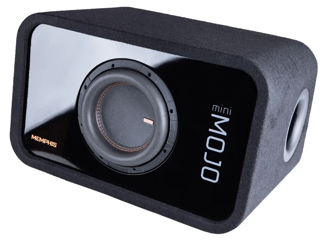 Memphis Audio MJME6S1 6.5" 1400w MOJO Loaded Car Subwoofer + Sub Enclosure Box