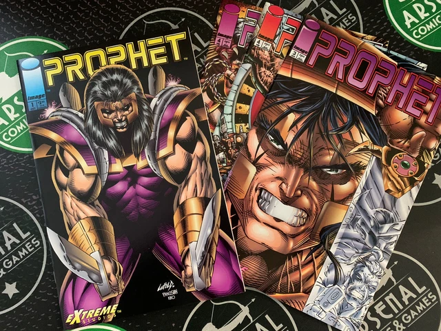 Prophet #1 + 3 & 4 + Variant 1993-1994 Image Comics Liefeld Panosian Optioned!