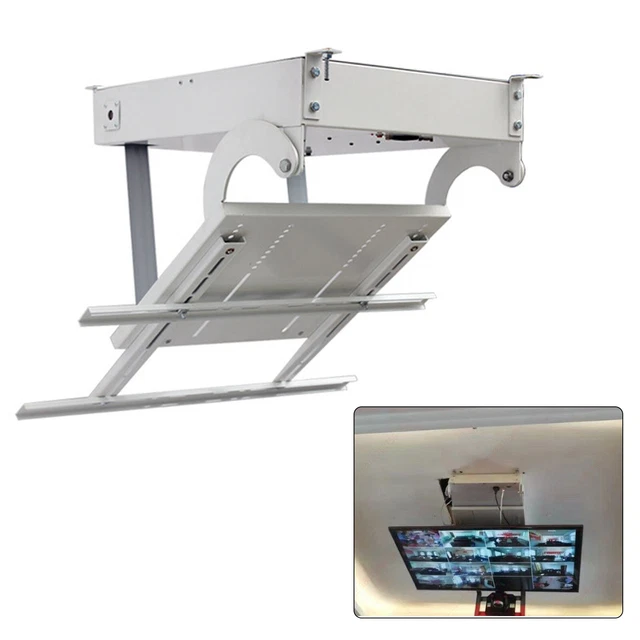 ELECTRIC CEILING TV Mount Bracket Flip Down Motorized Pitched Roof Fit
