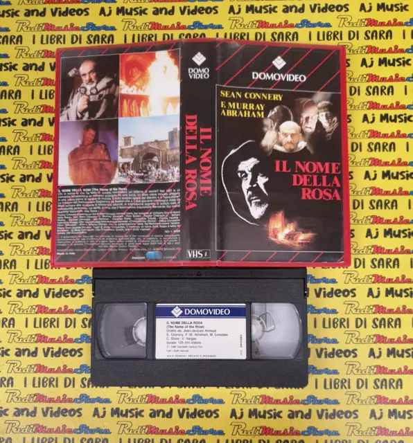 VHS FILM IL NOME DELLA ROSA sean connery murray abraham domovideo (F288 ...
