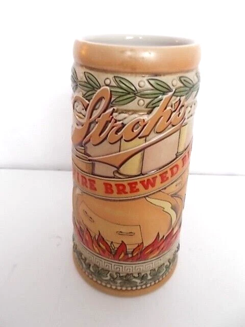 Ceramarte Heritage Series VI Strohs Fire Brewed Beer Stein 7.5” Mug #104154