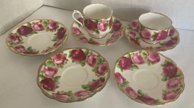 7 Royal Albert Old English Rose Bone China Replacement Pieces Lot
