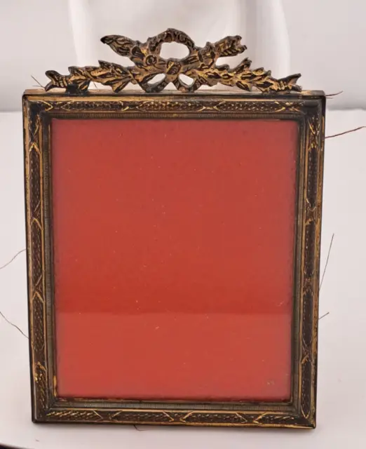 Antique French Louis XVI Gilt Ormolu Picture Frame 2 5/8" X 3 1/4"